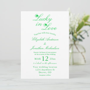 Glückliche Hochzeit in Liebe Einladung