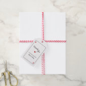 Glückliche Hochzeit in Liebe Geschenkanhänger (Mit Garn)