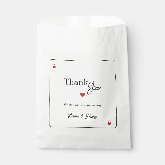 Glückliche Hochzeit in Liebe  Geschenktütchen (Vorderseite)