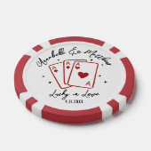 Glückliche Hochzeit in Liebe Pokerchips (Einzeln)