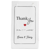 Glückliche Hochzeit  Kleine Geschenktüte (Vorderseite)