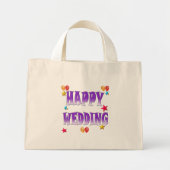 GLÜCKLICHE HOCHZEIT MINI STOFFBEUTEL (Vorne)
