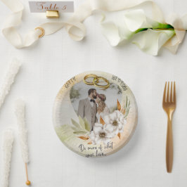 Glückliche Hochzeit Pappteller