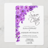Glückliche Hochzeit Romantische Florale Hochzeit Einladung (Vorne/Hinten)