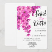 Glückliche Hochzeit Romantische Florale Hochzeit Einladung (Vorne/Hinten)