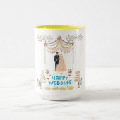Glückliche Hochzeit Tasse (Zentrum)