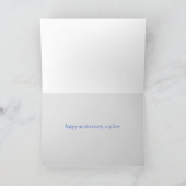 Glückliche Hochzeits-Anniversary See-Paare in der Karte (Innenseite)