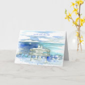 Glückliche Hochzeits-Anniversary See-Paare in der Karte (Gelbe Blume)