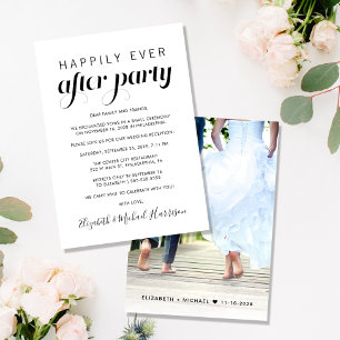 Glückliche Hochzeitsfeier Foto Hochzeitsempfang Ankündigung
