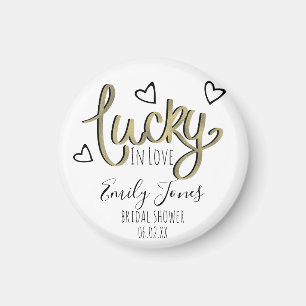 Glückliche Hochzeitsherzen-Brautparty Magnet