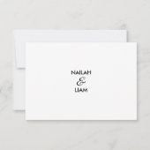 Glückliche Hochzeitskarte Einladung (Rückseite)