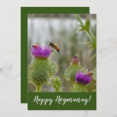 Glückliche Hogmanay schottische Feiertagskarte (Vorne/Hinten)