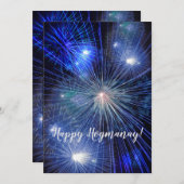 Glückliche Hogmanay schottische neues Feiertagskarte (Vorne/Hinten)