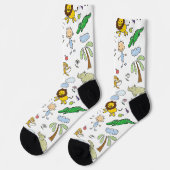 Glückliche hohle süße Socken (Linkes Detail)