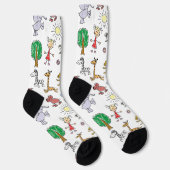 Glückliche hohle süße Socken (Rechts)