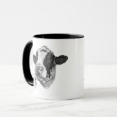 Glückliche Holsteiner-Kuh Tasse (Vorderseite Links)