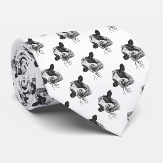 Glückliche Holsteiner-Milchkuh Krawatte (Gerollt)