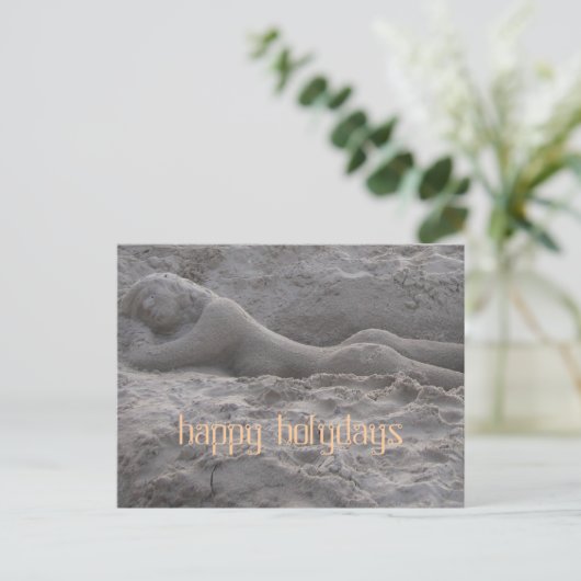 glückliche holydays postkarte (Stehend Vorderseite)