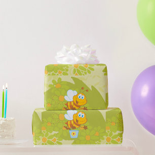 Glückliche Honigbiene Geschenkpapier