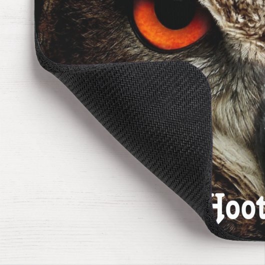 Glückliche Hoot'in Eule Mousepad (Ecke)