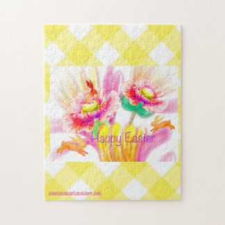 Glückliche Hopping-Hasen-Puzzle Puzzle