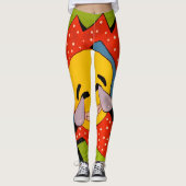 Glückliche Hosen Leggings (Vorderseite)