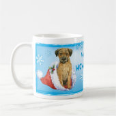 Glückliche Howliday Grenze Terrier Kaffeetasse (Links)