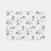 Glückliche Howlidays Chihuahua Fleecedecke (Vorderseite (Horizontal))