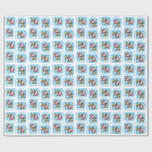 Glückliche Howlidays Dackel Geschenkpapier (Flach)