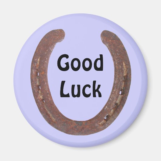 Glückliche Hufeisengegenstände Magnet (Vorne)