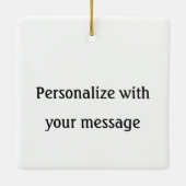 Glückliche Huli-Tage Keramikornament (Rückseite)