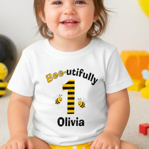 Glückliche Hummel Erster Geburtstag Baby T-shirt
