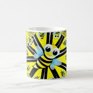 Glückliche Hummel-Zitronen-Tasse Kaffeetasse