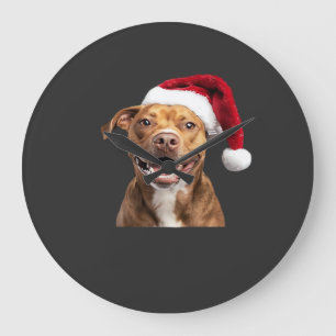 Glückliche Hunde an Weihnachten Lustige Hunde Clas Große Wanduhr