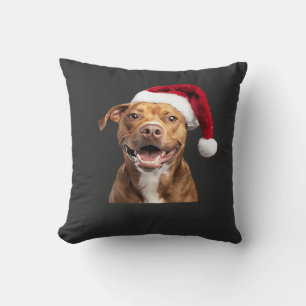 Glückliche Hunde an Weihnachten Lustige Hunde Clas Kissen