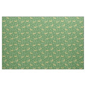 glückliche Hunde mit Knochenhintergrund Stoff (Fat Quarter (45,7 x 55,9 cm))