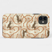 glückliche Hunde mit Wursthintergrund Case-Mate iPhone Hülle (Rückseite (Horizontal))