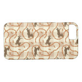 glückliche Hunde mit Wursthintergrund Case-Mate iPhone Hülle (Rückseite (Horizontal))