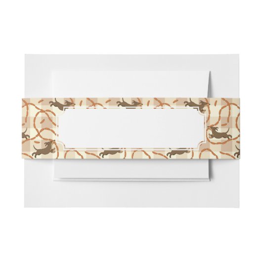 glückliche Hunde mit Wursthintergrund Einladungsbanderole (Vorderseite Beispiel)