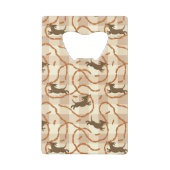 glückliche Hunde mit Wursthintergrund Geldbeutel Flaschenöffner (Vorderseite)