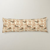 glückliche Hunde mit Wursthintergrund Seitenschläferkissen (Rückseite)