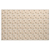 glückliche Hunde mit Wursthintergrund Stoff (Fat Quarter (45,7 x 55,9 cm))