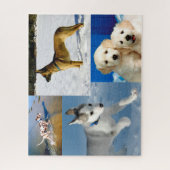 Glückliche Hunde Puzzle (Vertikal)