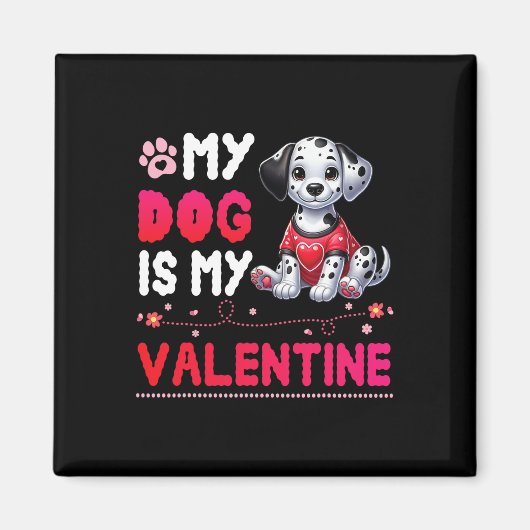 Glückliche Hundemutter Vater Mein Dalmatiner Hund Magnet (Vorne)