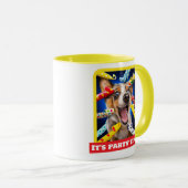 Glückliche Hundeparty-Tutgeräte Tasse (VorderseiteRechts)