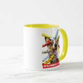 Glückliche Hundeparty-Tutgeräte Tasse (VorderseiteRechts)