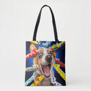 Glückliche Hundeparty-Tutgeräusche Tasche