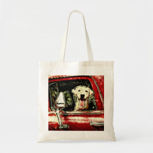 Glückliche HundeTaschen-Taschen-roter LKW Labrado Tragetasche