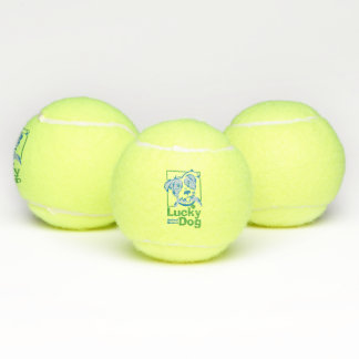 Glückliche Hundetennis-Bälle (Set von 3) Tennisbälle