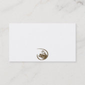 Glückliche HundeVisitenkarte - Weiß Visitenkarte (Rückseite)